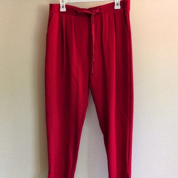 Betabrand Red Pull-on Pants - Picture 3 of 16